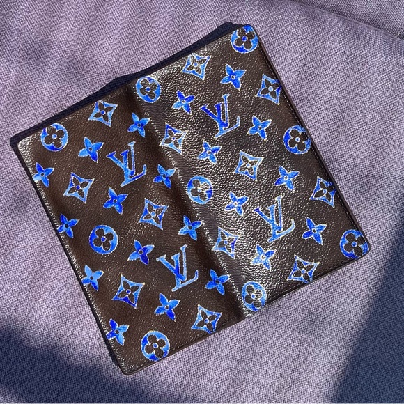 Louis Vuitton Monogram Porte Bifold Long
Wallet custom paint watercolor - Picture 7 of 13